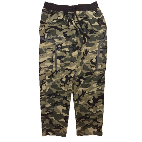 Under Armour UA Elite Cargo Printed Pants Green Camo Loose Straight 1388019 390 - Picture 1 of 3